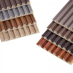 Indoor 3D WPC Wall Panel With 7 Holes