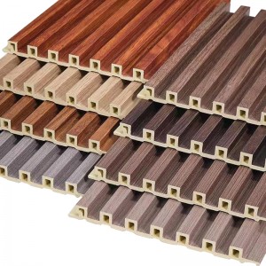 Indoor 3D WPC Wall Panel With 7 Holes